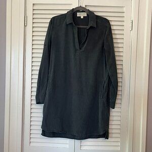 Anthropologie Cloth & Stone long-sleeved dress grey women medium